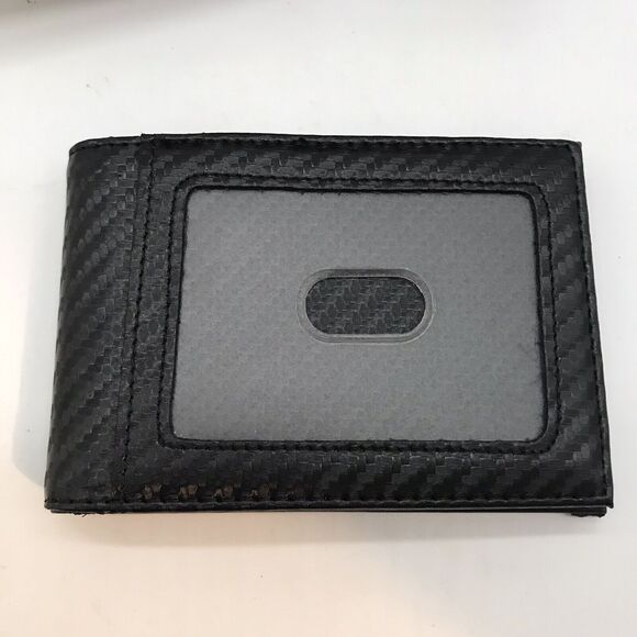 Lowenherz RFID Blocking Black Leather Bi-Fold Wallet Minamalist CC Front Pocket - Picture 2 of 12